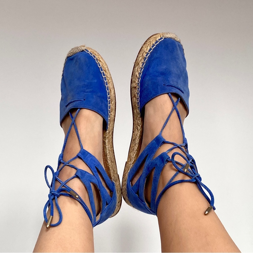 Aquazzura blue espadrilles